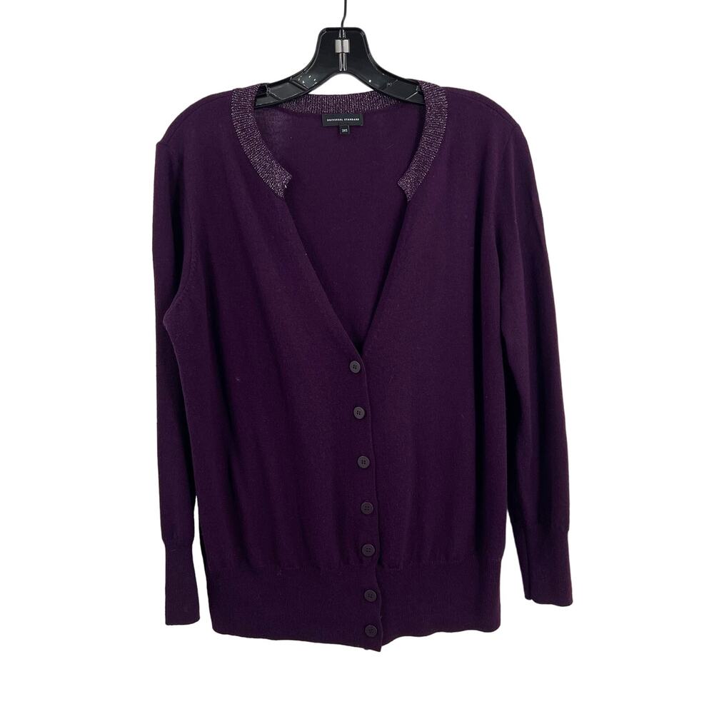 Universal Standard‎ Merino Wool V-Neck Button Down Knit Cardigan Sweater 6-8